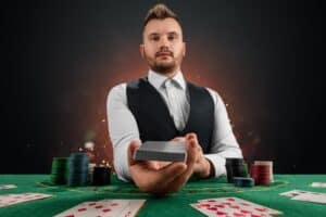 affiche dans un casino sur lequel se trouve une étiquette casino et comment bien se comporter dans ce casino physique